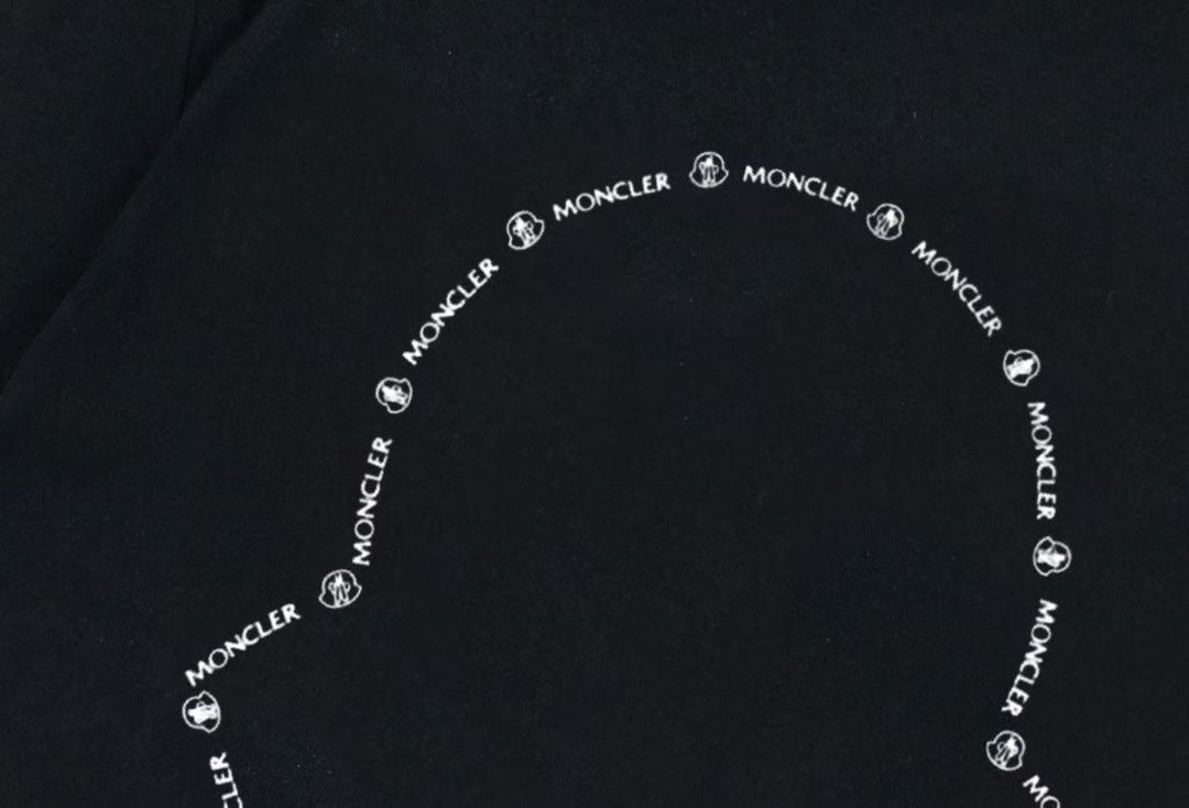 Moncler Black/White Cotton T-shirt