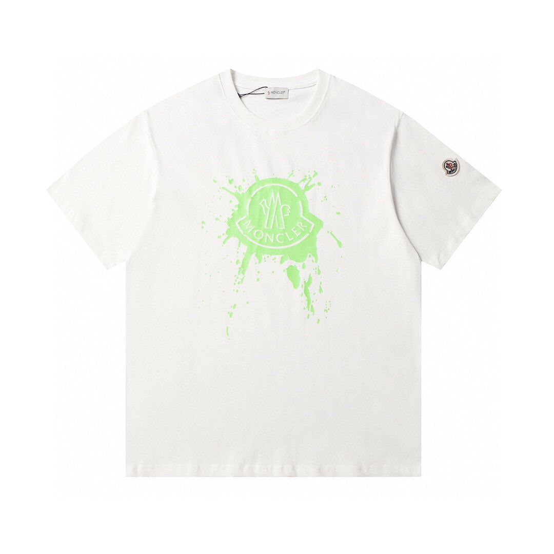 Moncler Black/White Cotton T-shirt