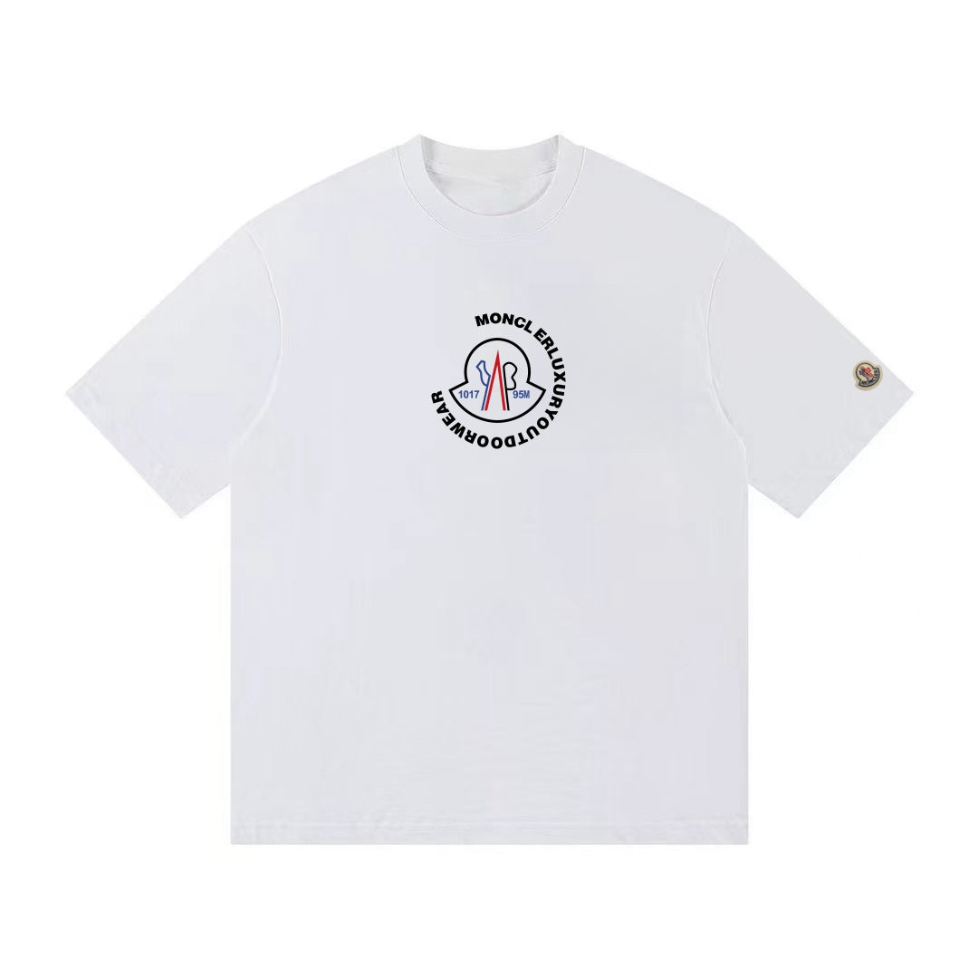 Moncler Black/White Cotton T-shirt