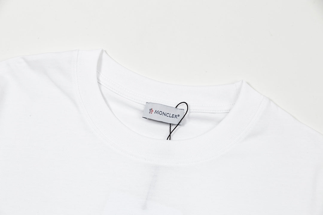 Moncler Black/White Cotton T-shirt