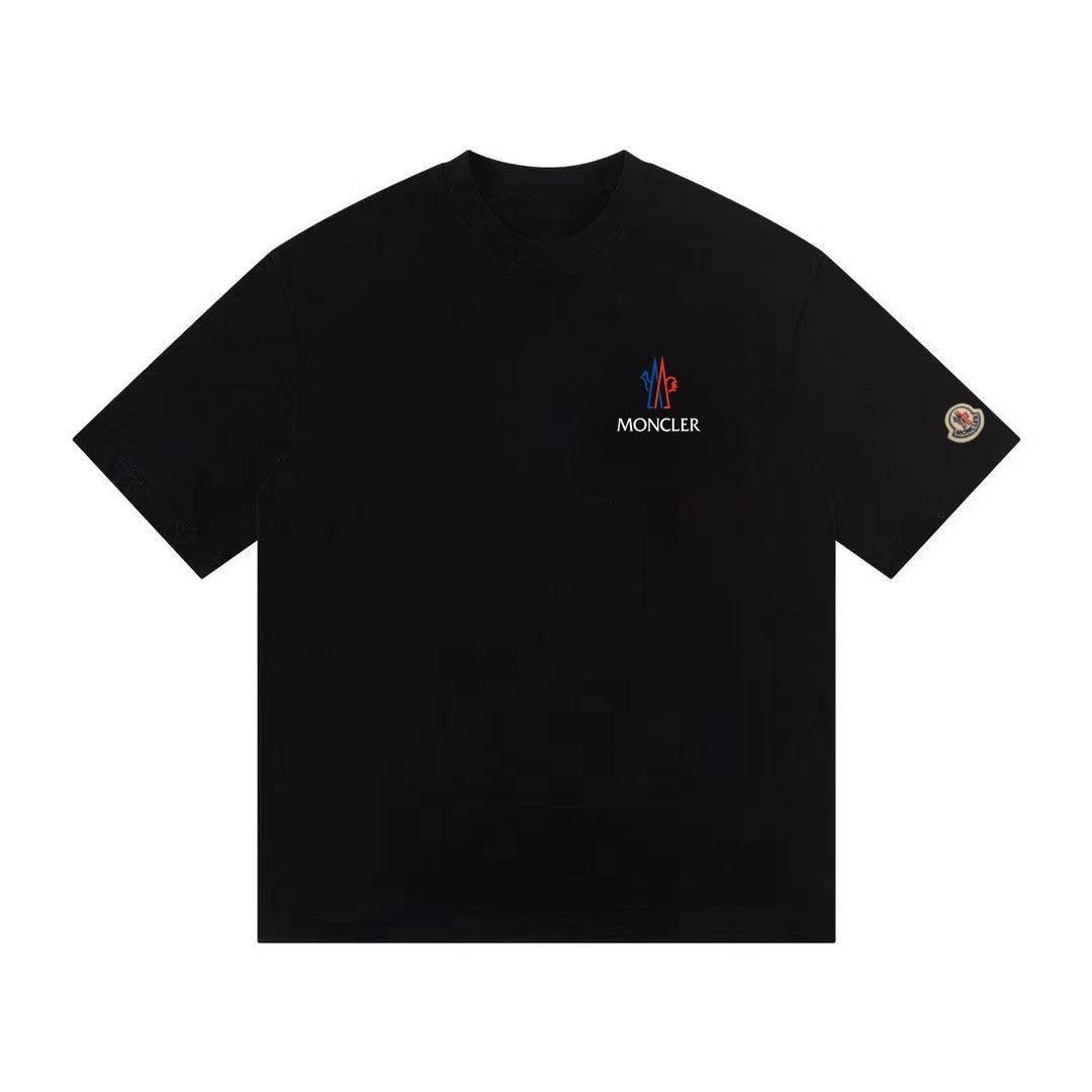 Moncler Black/White Cotton T-shirt