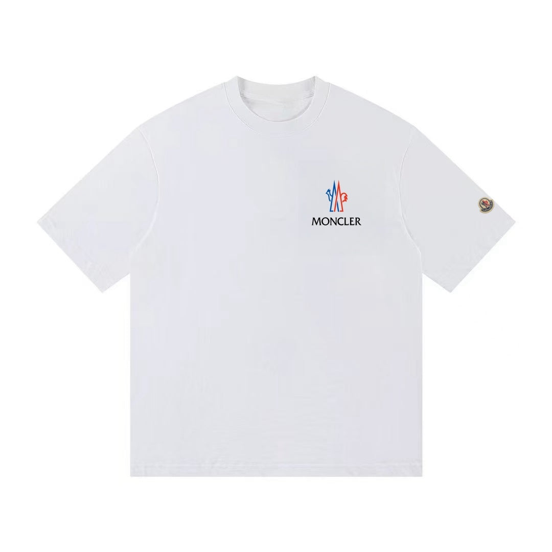 Moncler Black/White Cotton T-shirt