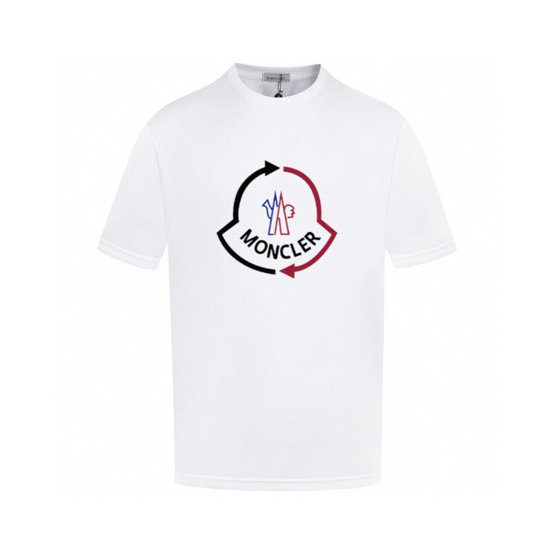 Moncler Black/White Cotton T-shirt