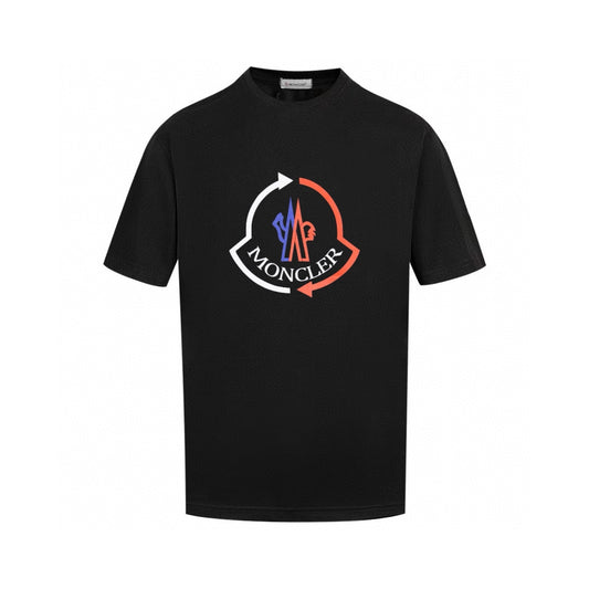Moncler Black/White Cotton T-shirt