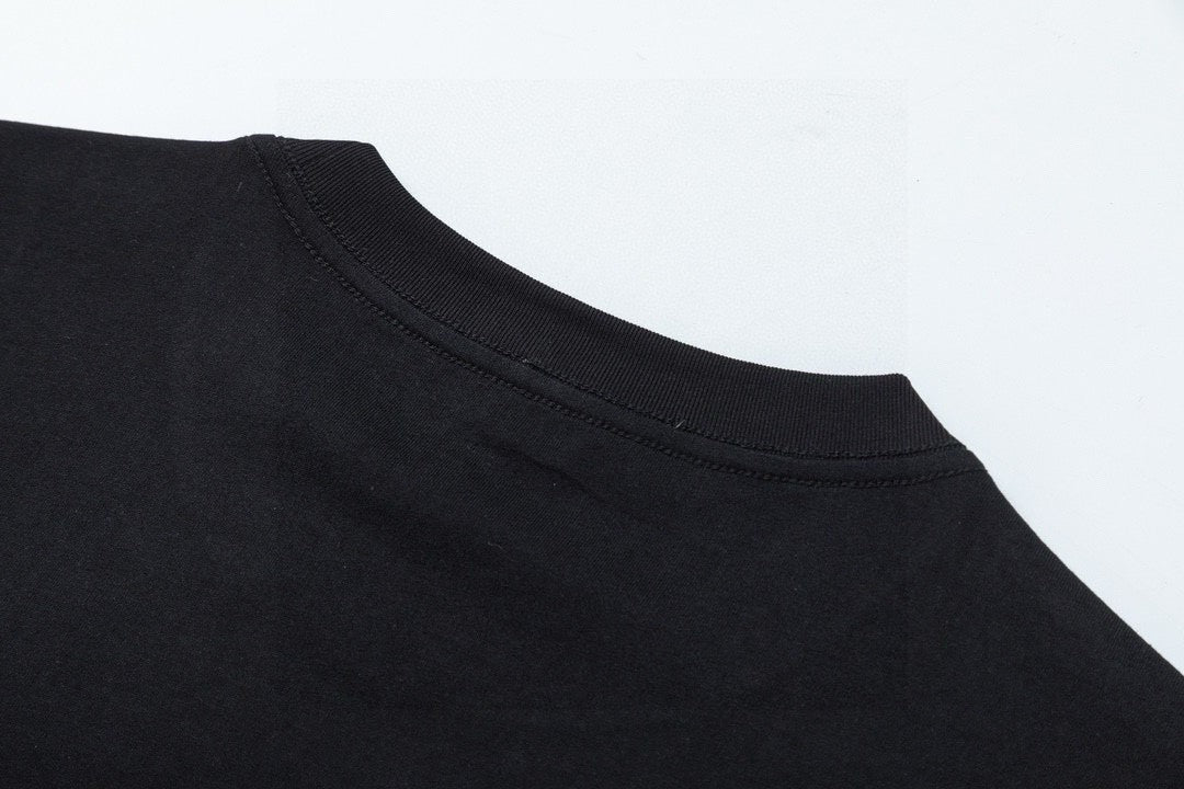 Moncler Black/White Cotton T-shirt