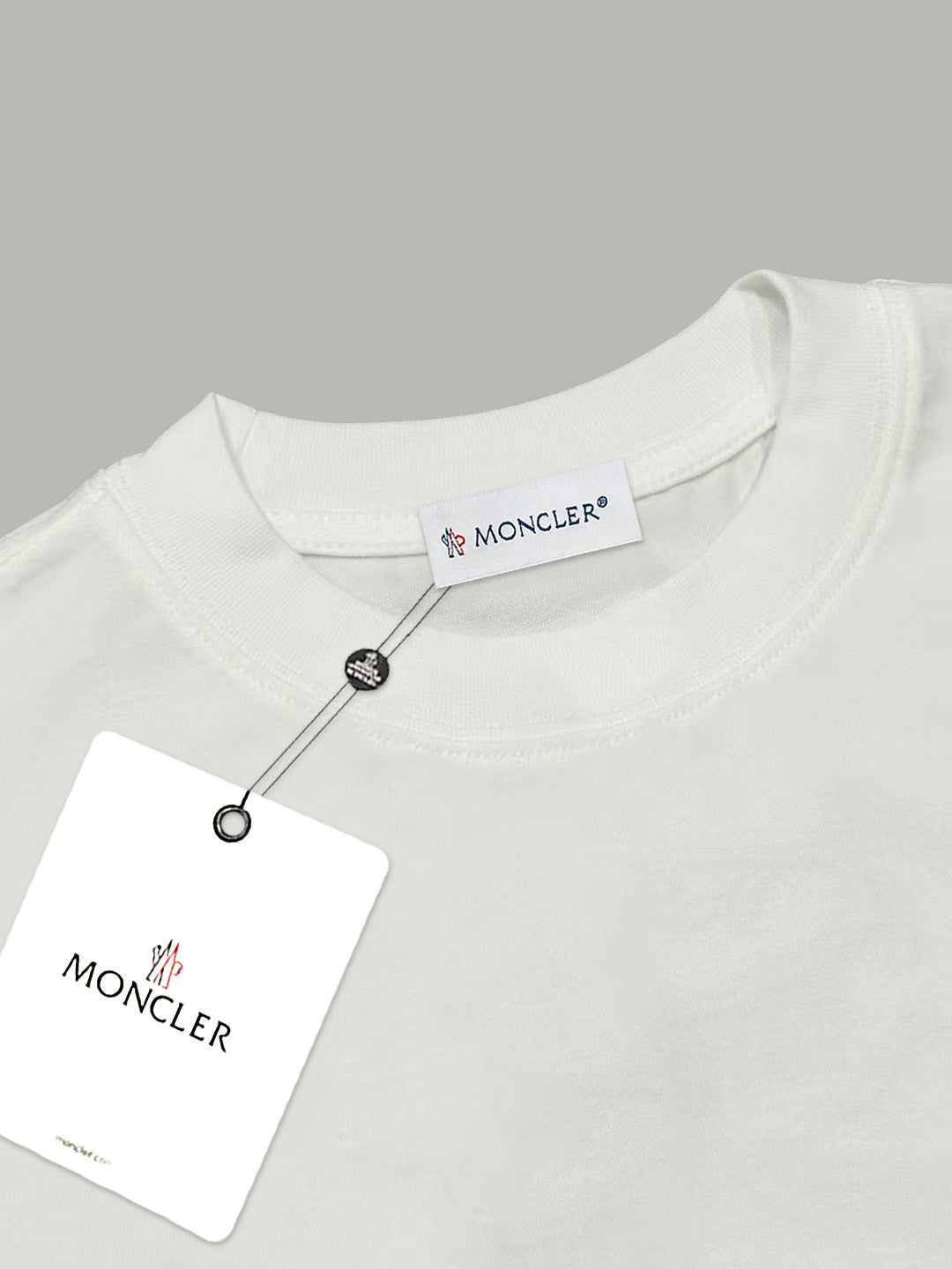 Moncler Black/White Cotton T-shirt