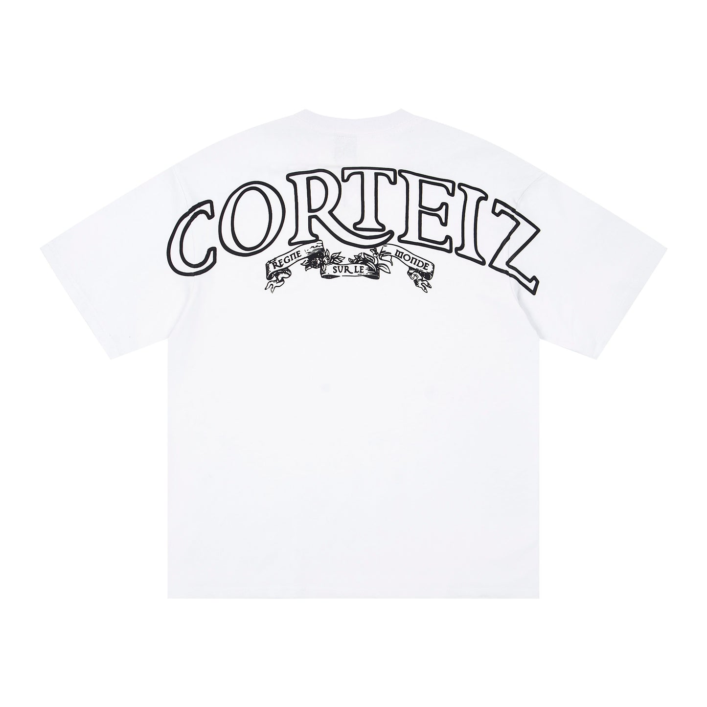 Corteiz Black/White Cotton T-shirt