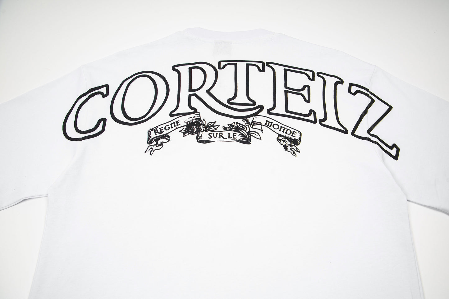 Corteiz Black/White Cotton T-shirt