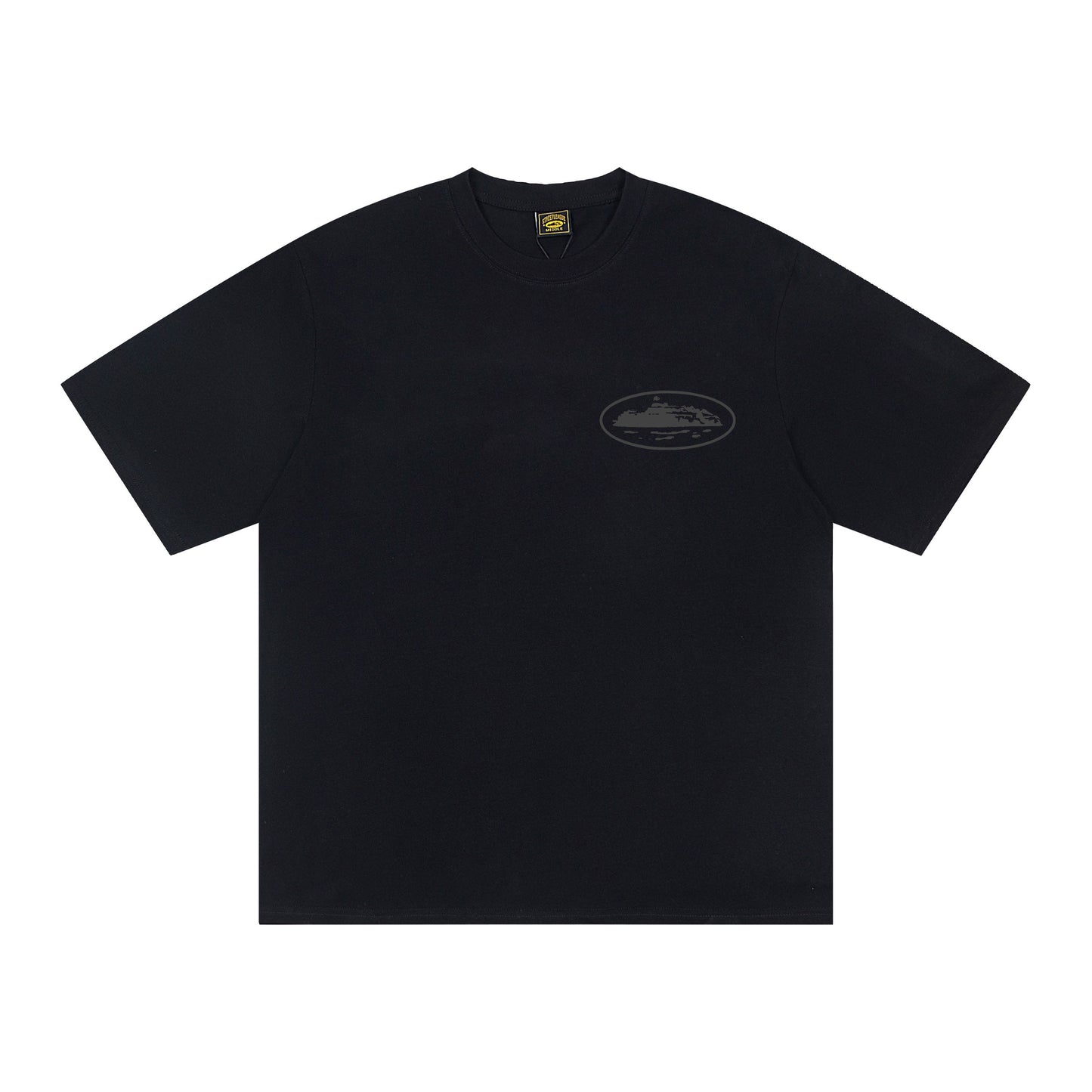 Corteiz Black/White Cotton T-shirt