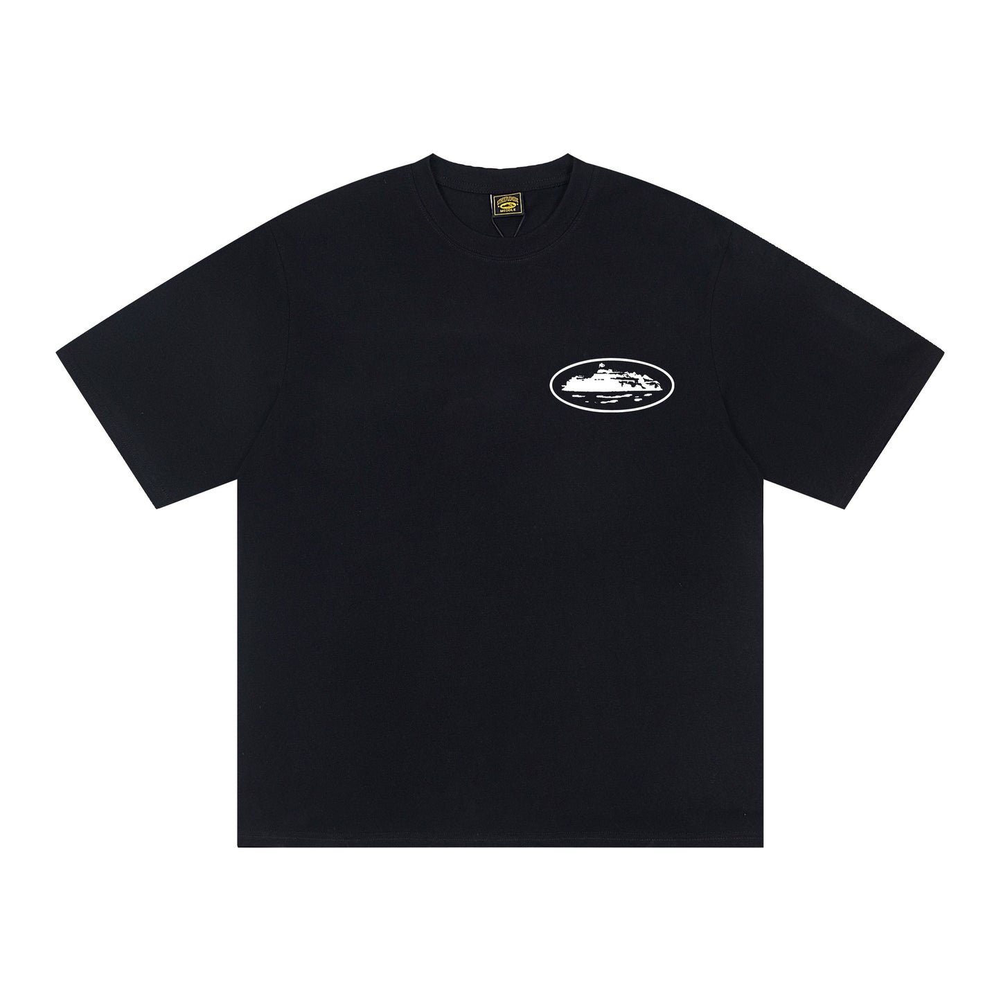 Corteiz Black/White Cotton T-shirt