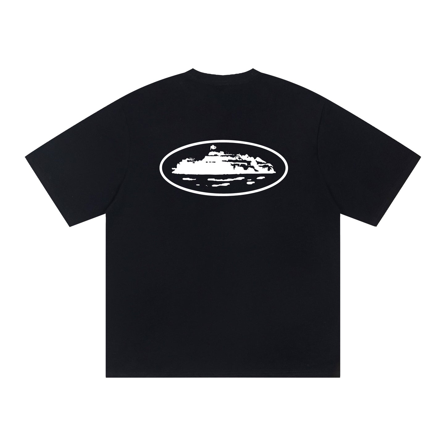 Corteiz Black/White Cotton T-shirt