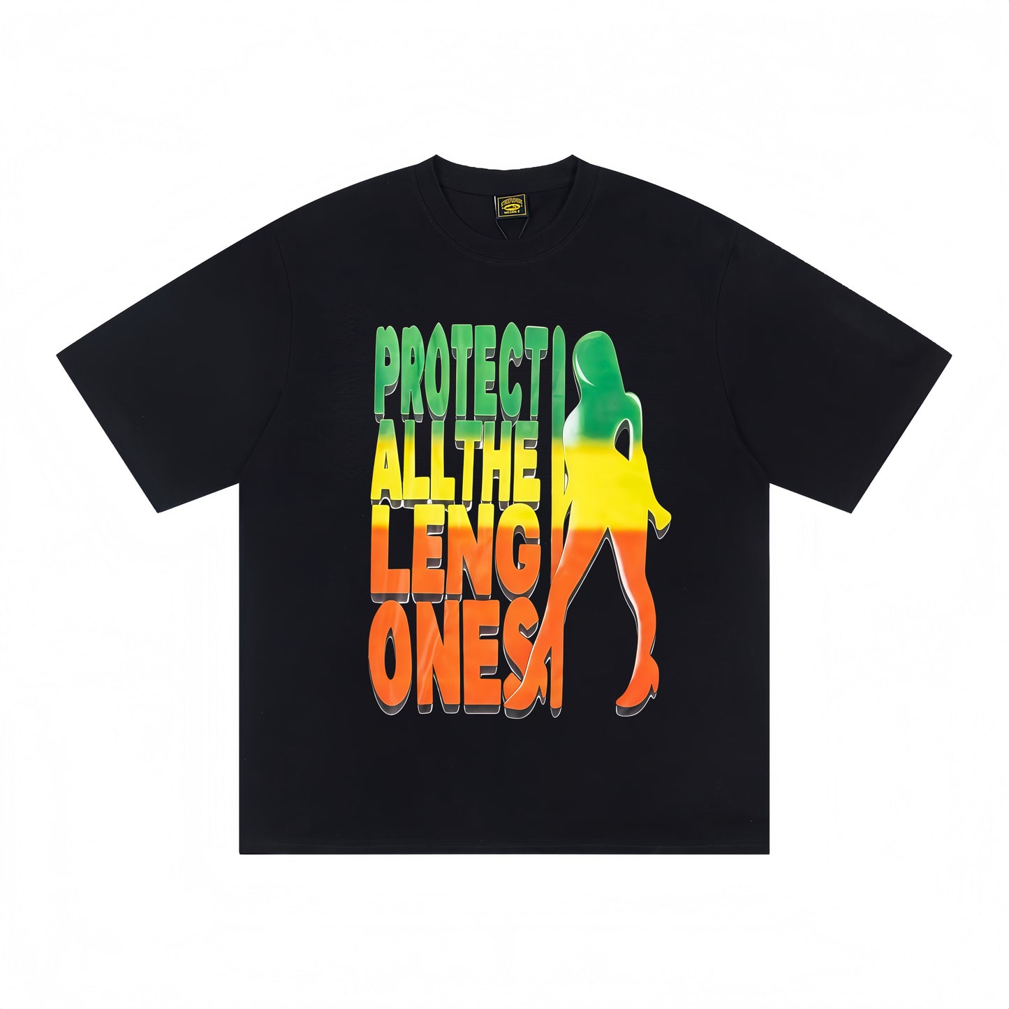 Corteiz Black/White Cotton T-shirt