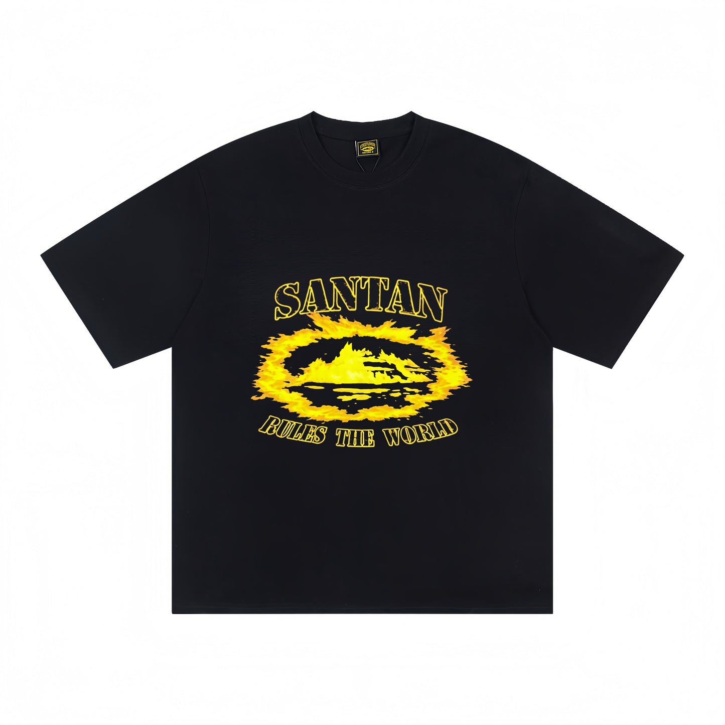 Corteiz Black/White Cotton T-shirt