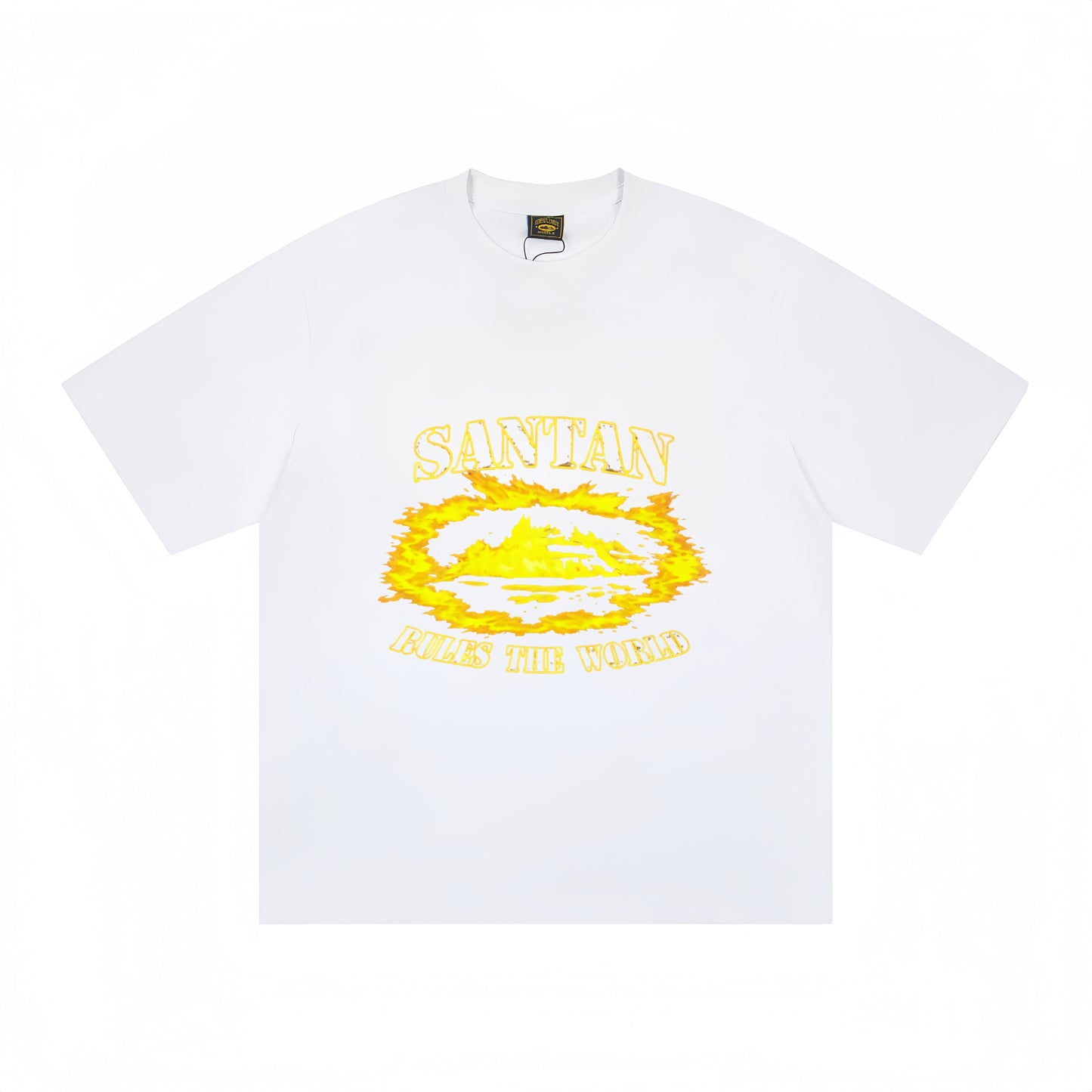 Corteiz Black/White Cotton T-shirt