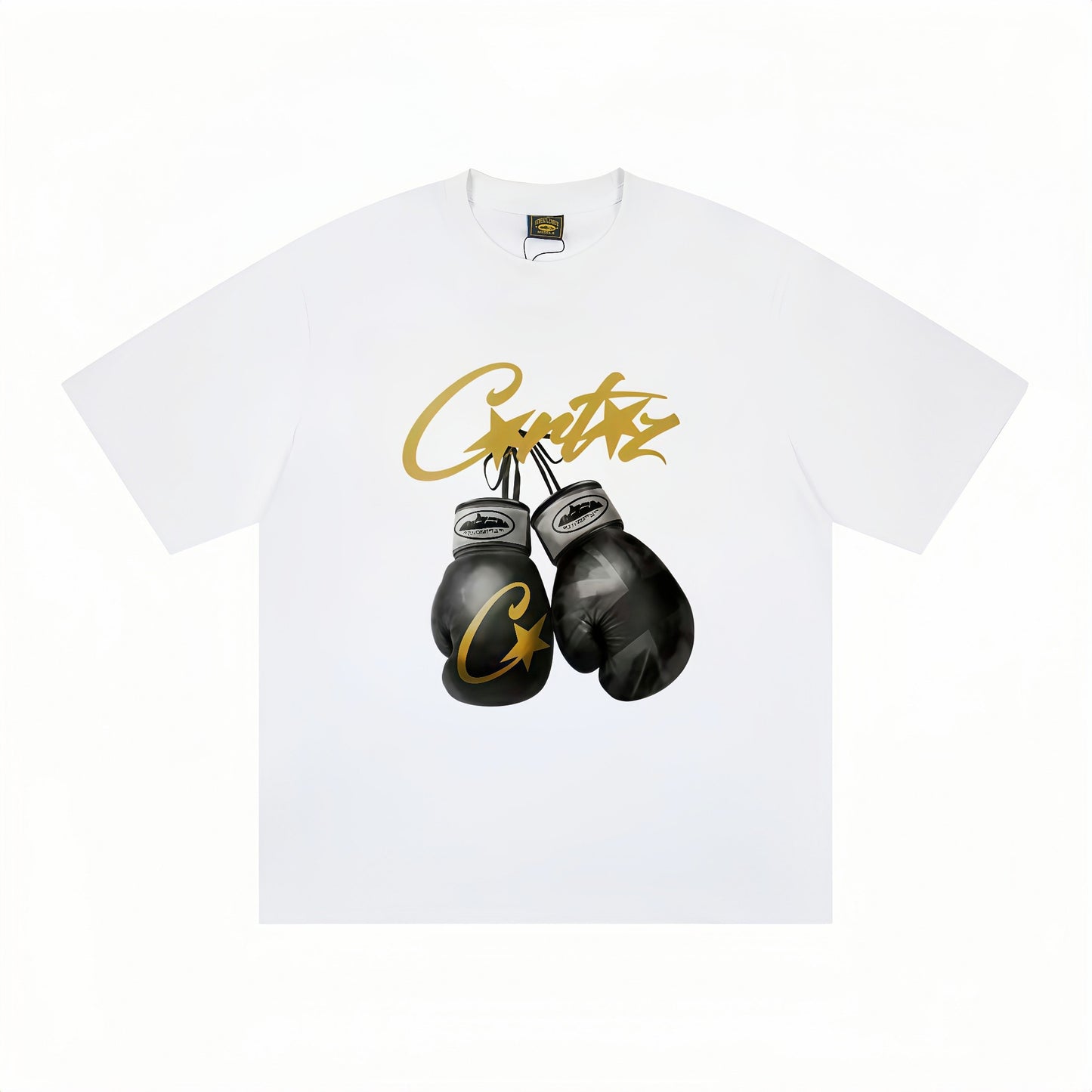 Corteiz Black/White Cotton T-shirt