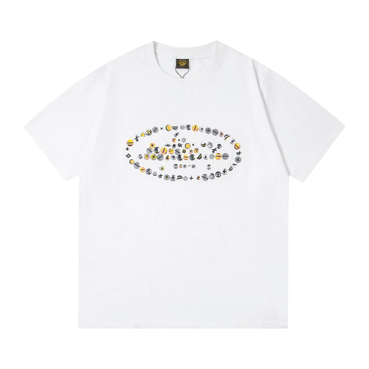 Corteiz Black/White Cotton T-shirt