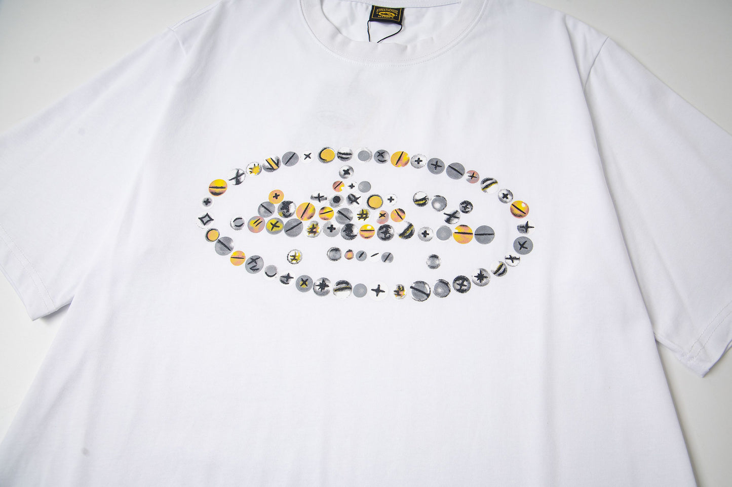Corteiz Black/White Cotton T-shirt